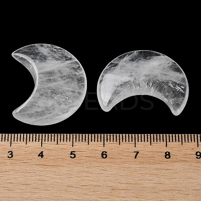 Natural Quartz Crystal Moon Palm Stones G-M416-04D-1