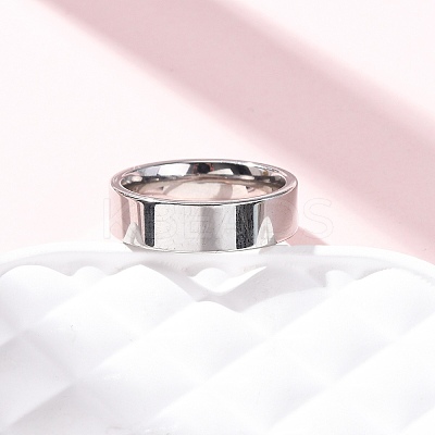 201 Stainless Steel Wide Band Finger Rings RJEW-K252-02D-P-1