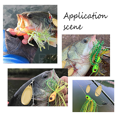 60Pcs 5 Styles Iron Fishing Lures FIND-FH0010-43B-1