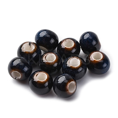 Bright Glazed Porcelain Beads PORC-D300-A03-1