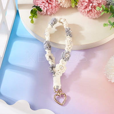 Cotton Braided Flower Pendant Decorations AJEW-TAC0030-032G-01-1