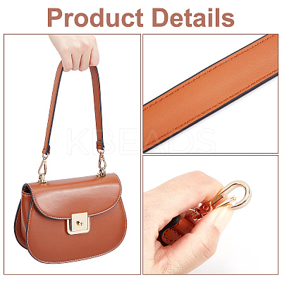 PU Imitation Leather Bag Handles DIY-WH0185-48A-1