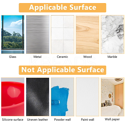 310Pcs 2 Styles Square/Round Acrylic Double Sided Adhesive AJEW-FH0004-93-1