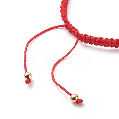 2Pcs 2 Style Nylon Braided Cord Bracelets BJEW-JB08806-1