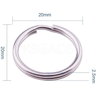 304 Stainless Steel Split Key Rings STAS-PH0005-02-1
