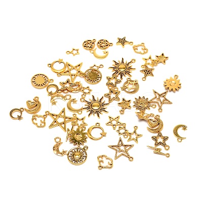 Tibetan Style Pendants FIND-WH0048-33AG-1