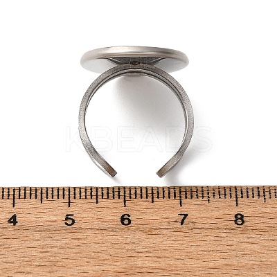 304 Stainless Steel Open Cuff Findings STAS-R123-02J-P-1