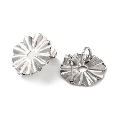 Non-Tarnish 304 Stainless Steel Stud Earring Findings STAS-P328-15P-1