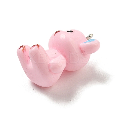 10Pcs Opaque Resin Pendants RESI-H160-01P-03-1