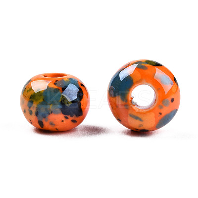 Handmade Porcelain European Beads OPDL-Q099-8-1
