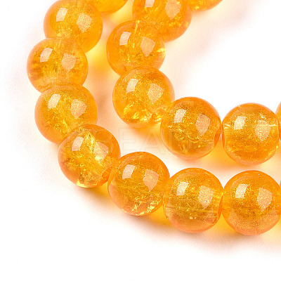 Transparent Crackle Glass Bead Strands GLAA-T025-8mm-02J-1