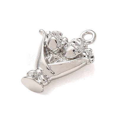 Valentine's Day Brass Charms KK-H294-04P-1