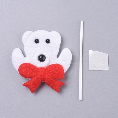 Bear Shape Christmas Cupcake Cake Topper Decoration DIY-I032-03-1