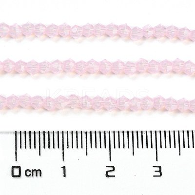 Baking Paint Transparent Glass Beads Strands DGLA-F029-J2mm-1