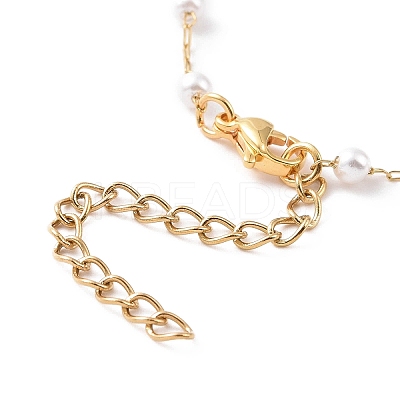 PVD Vacuum Plating 304 Stainless Steel Beaded Necklaces NJEW-E064-03G-1