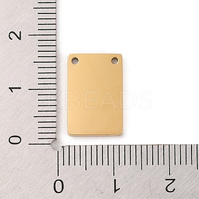 Ion Plating(IP) 304 Stainless Steel Mirror Polished Finish Stamping Blank Tag Charms STAS-K270-37G-1