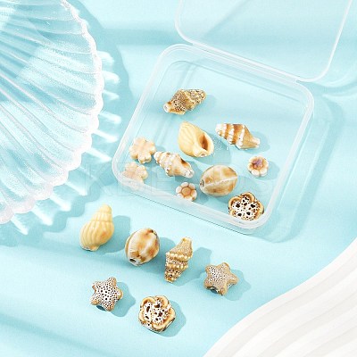 16Pcs 8 Styles Handmade Porcelain Beads PORC-FP0001-12-1