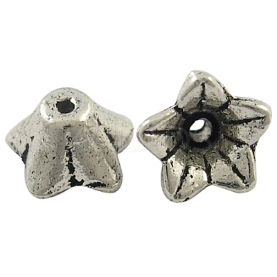 Tibetan Silver Flower Bead Caps X-LF8974Y-1