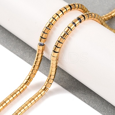 Electroplated Synthetic Non-magnetic Hematite Beads Strands G-H027-G01-03-1