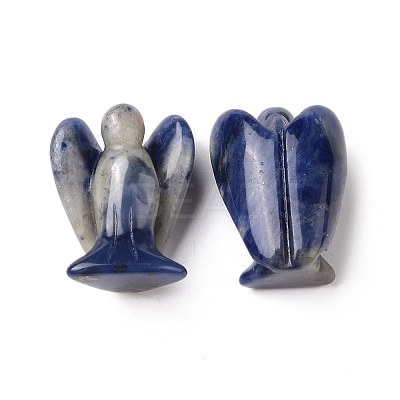 Natural Sodalite Angel Decor Healing Stones G-G864-01A-04-1