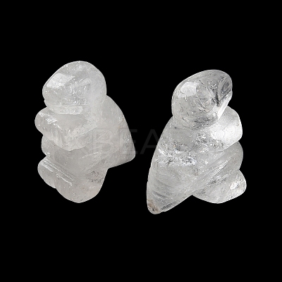 Natural Quartz Crystal Carved Healing Dinosaur Figurines G-B062-07F-1