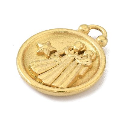 Real 18K Gold Plated Tone 304 Stainless Steel Pendants STAS-K291-01G-05-1