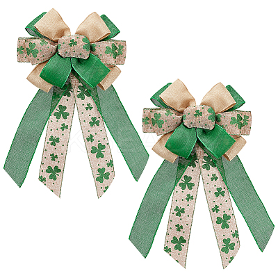 Big Polyester Packaging Ribbon Bows FIND-WH0126-09A-1