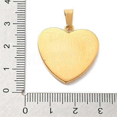 Christmas Ion Plating(IP) 304 Stainless Steel Enamel Pendants STAS-Z098-36G-1