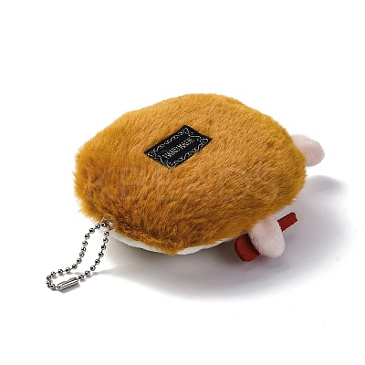 Cute Cartoon Plush Cloth Pendant Decoration HJEW-K048-01C-1