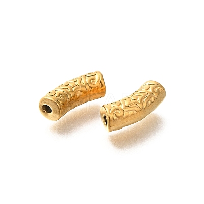 Ion Plating(IP) 304 Stainless Steel Curved Tube Beads STAS-I321-23G-1