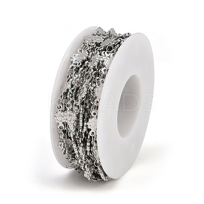 304 Stainless Steel Flower Link Chains CHS-P025-03P-1
