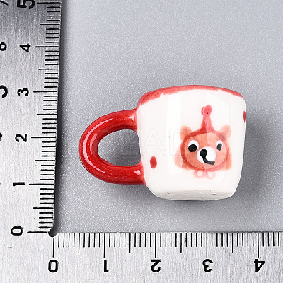 Handmade Porcelain Bear Mug Cup Decoration PORC-T133-21C-1