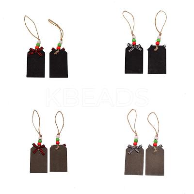 20Pcs 4 Colors DIY Blank Wood Bookmark AJEW-FH0002-25-1
