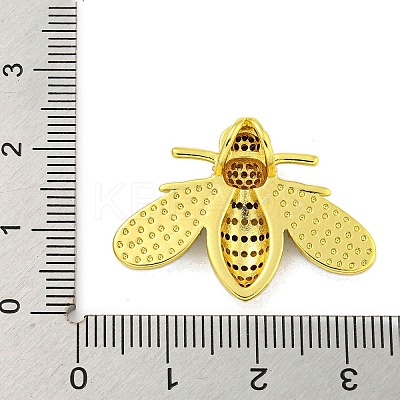 Real 18K Gold Plated Brass Micro Pave Cubic Zirconia Pendants KK-R159-33G-1