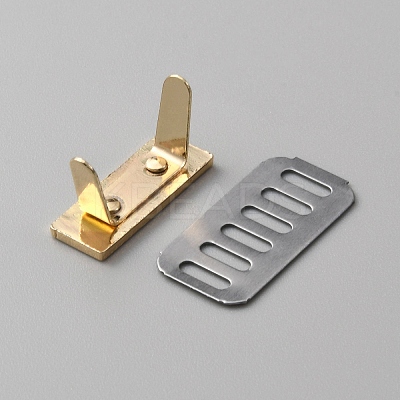 Zinc Alloy Bag Decorative Clasps PURS-WH0005-18LG-1