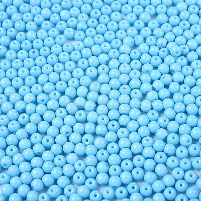 Opaque Baking Paint Glass Beads DGLA-T004-03A-1