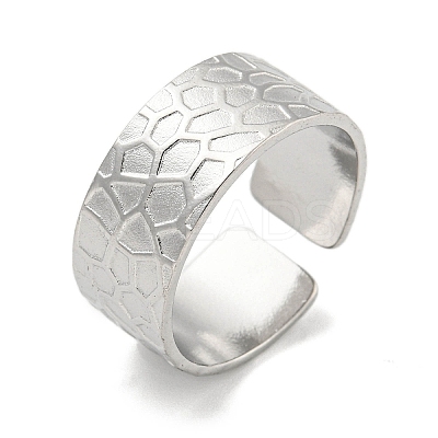 Non-Tarnish 304 Stainless Steel Open Cuff Rings RJEW-K245-94P-1