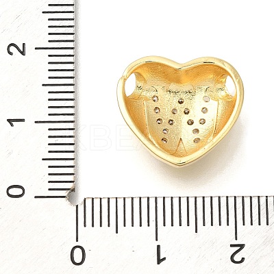 Rack Plating Brass Micro Pave Cubic Zirconia Pendants KK-I722-04G-W-1