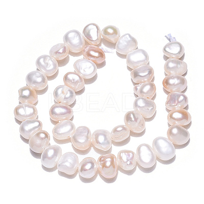 Natural Cultured Freshwater Pearl Beads Strands X-PEAR-N014-04D-01-1