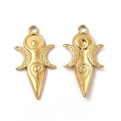Ion Plating(IP) 304 Stainless Steel Pendants STAS-A070-33G-1