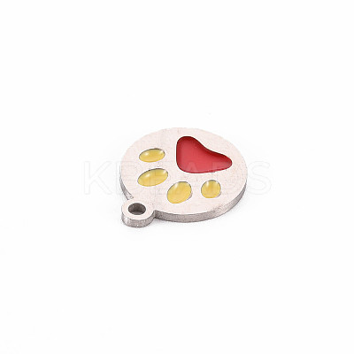 304 Stainless Steel Enamel Charms LS-STAS-Q242-039B-1