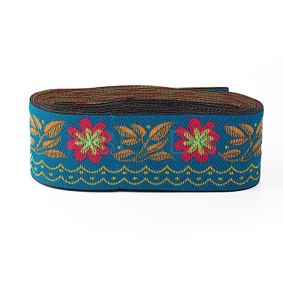Embroidery Polyester Ribbons LS-SRIB-WH0006-85F-1