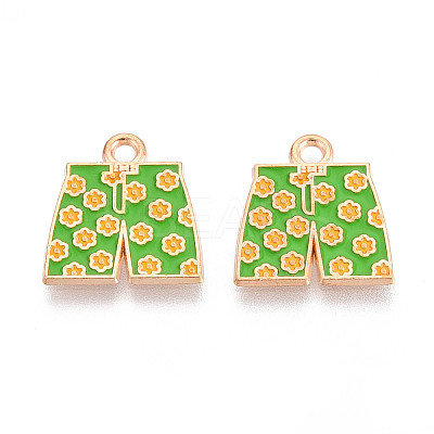 Beach Theme Alloy Enamel Pendants ENAM-T022-33L-1