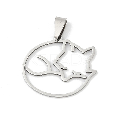 201 Stainless Steel Pendants STAS-F316-35P-1