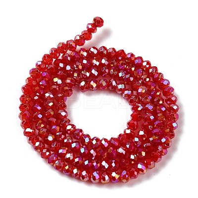 Baking Electroplate Glass Beads Strands DGLA-A039-J2MM-B02-1