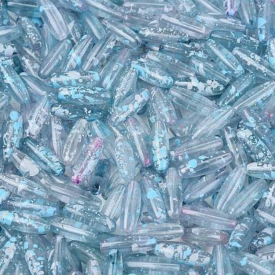 Picasso Transparent Glass Seed Beads SEED-N012-11J-1
