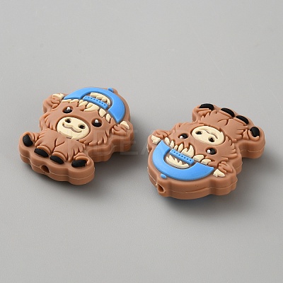 Cattle Food Grade Eco-Friendly Silicone Beads SIL-WH0018-33B-03-1