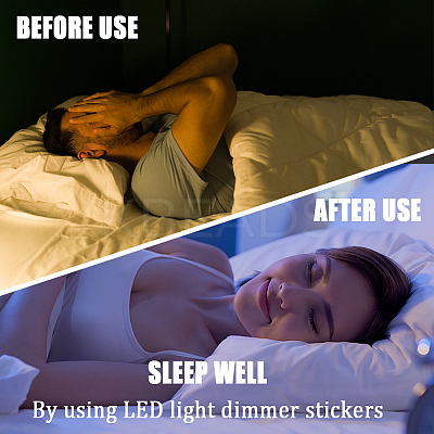 1 Sheet PET LED Covers Blackout Stickers and 1 Sheet LED Covers Semi Shading Blackout Stickers STIC-CN0001-04-1