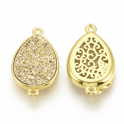 Druzy Resin Links Connectors RESI-T019-06J-1