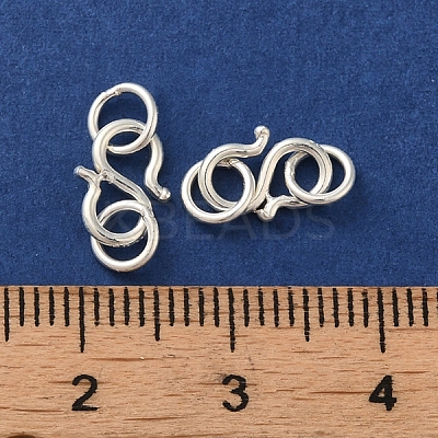 925 Sterling Silver S Shape Clasps STER-K177-05A-S-1